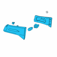 OEM Acura Light Assembly L Lid Diagram - 34155-TZ5-H03