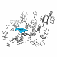 OEM 2016 Buick Envision Seat Cushion Pad Diagram - 84023049