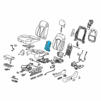 OEM 2020 Buick Envision Seat Back Heater Diagram - 84054600