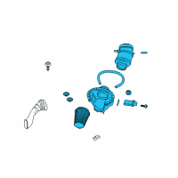 OEM Ford Mustang Air Cleaner Assembly Diagram - BR3Z-9A600-A