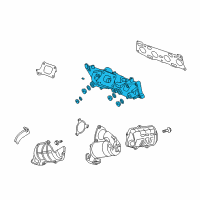 OEM 2010 Acura RDX Manifold, Exhaust Diagram - 18100-RWC-A00