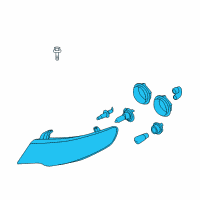 OEM Kia Forte Koup Passenger Side Headlight Assembly Diagram - 921021M031