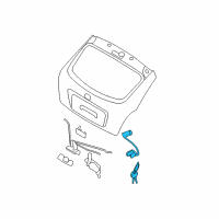 OEM 2006 Hyundai Accent Lock Assembly-Tail Gate Diagram - 81250-1EC00