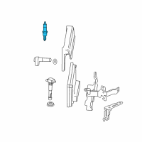 OEM 2007 Honda Civic Spark Plug (Sk22Pr-M11S) (Denso) Diagram - 98079-571CV