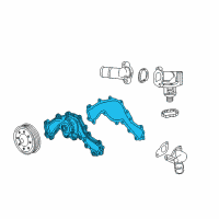 OEM 2017 Cadillac ATS Water Pump Assembly Diagram - 12707180