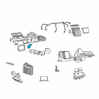 OEM 2004 Jeep Grand Cherokee SERVO-A/C Temperature Door Diagram - 5137781AA