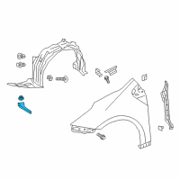 OEM 2022 Toyota Prius Liner Extension Diagram - 53851-02210