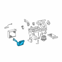 OEM Toyota Heater Core Diagram - 87107-02200