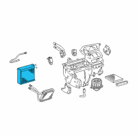 OEM 2006 Toyota Corolla Evaporator Core Diagram - 88501-02180