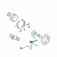 OEM Lincoln Aviator Brake Hose Diagram - 1L2Z-2282-AB