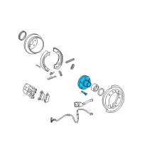 OEM 2003 Mercury Mountaineer Rear Hub Diagram - G2MZ-1109-C