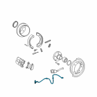 OEM Lincoln Aviator Rear Speed Sensor Diagram - 2L2Z-2C190-AC