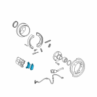 OEM Ford Explorer Rear Pads Diagram - 7L2Z-2200-A