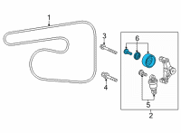 OEM Honda HR-V Pulley Set Diagram - 31189-51B-H02