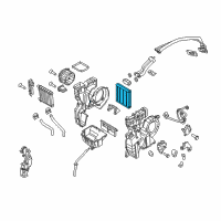 OEM Kia Sedona Core Assembly-Evaporator Diagram - 97927A9000