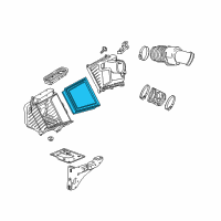 OEM 2019 GMC Sierra 2500 HD Air Filter Diagram - 84850016