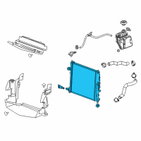 OEM 2018 Cadillac ATS Radiator Diagram - 84352738