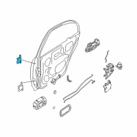 OEM 1999 Nissan Altima Hinge Assy-Rear Door, Upper RH Diagram - 82400-9E035