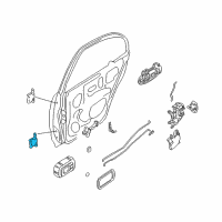 OEM 1999 Nissan Sentra Hinge Assy-Rear Door Diagram - 82400-4B030