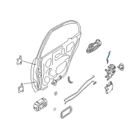 OEM 1999 Nissan Altima Rod Assy-Outside Handle, Rear RH Diagram - 82608-9E000
