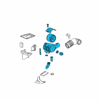 OEM Chevrolet Avalanche 2500 Air Cleaner Assembly Diagram - 19167951
