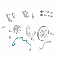 OEM 2019 Lincoln MKT Front Speed Sensor Diagram - DA8Z-2C204-C