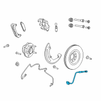 OEM 2010 Ford Flex Brake Hose Diagram - AA8Z-2078-A