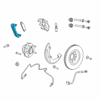 OEM Lincoln MKS Caliper Support Diagram - BB5Z-2B292-D