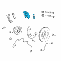 OEM Ford Police Interceptor Sedan Caliper Diagram - DG1Z-2B120-E