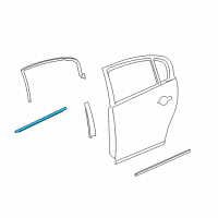 OEM 2011 Buick Lucerne Belt Weatherstrip Diagram - 15913533