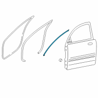 OEM Kia Cadenza Weatherstrip-Front Door Upper, LH Diagram - 821503R050