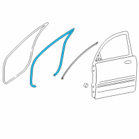 OEM 2017 Kia Cadenza WEATHERSTRIP-Front Door Body Side Diagram - 82110F6000