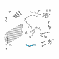 OEM Ford Fusion Upper Hose Diagram - DG9Z-8260-H