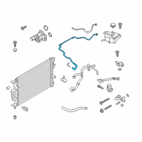 OEM Ford Fusion Reservoir Hose Diagram - DG9Z-8063-F