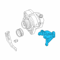 OEM 1990 Toyota Camry Alternator Mount Bracket Diagram - 12511-74051