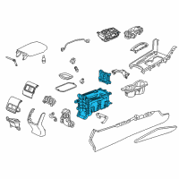 OEM Honda Accord Box Assy., Console Diagram - 83451-TVA-A11