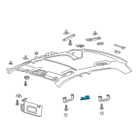 OEM 2017 Lincoln MKX Reading Lamp Assembly Diagram - HA1Z-13776-AB