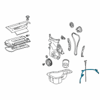 OEM 2003 Toyota MR2 Spyder Oil Tube Diagram - 11452-22040