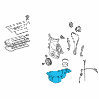 OEM 2002 Toyota Corolla Oil Pan Diagram - 12101-0D010