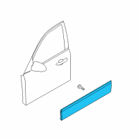 OEM 2004 Kia Amanti Garnish-Front Door, RH Diagram - 877123F000
