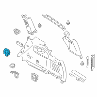 OEM 2015 Infiniti QX80 Seat Switch Assembly Diagram - 25500-1LA0A