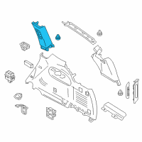 OEM 2022 Nissan Armada Finisher Assy-Luggage Rear Pillar, RH Diagram - 76934-6JL0A