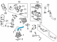 OEM GMC Inlet Hose Diagram - 12641860