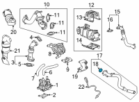 OEM Chevrolet Inlet Pipe Gasket Diagram - 12648141