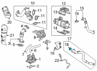 OEM 2022 Chevrolet Silverado 3500 HD Inlet Pipe Gasket Diagram - 12648141