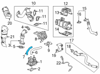 OEM 2022 GMC Sierra 3500 HD Outlet Hose Diagram - 12648340