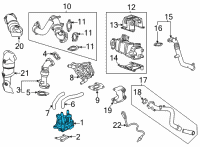 OEM GMC Sierra 3500 HD EGR Valve Diagram - 12689249