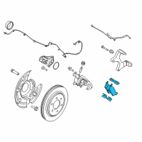 OEM Lincoln Navigator Rear Pads Diagram - JL3Z-2200-A