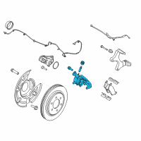 OEM 2018 Ford F-150 Caliper Diagram - JL3Z-2553-C