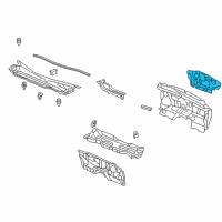 OEM 2014 Acura TL Insulator, Dashboard (Outer) Diagram - 74251-TA0-A00